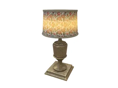 Vintage Table Lamp Low-poly 3D model buy