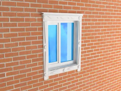 jamb the window  3D model purchase