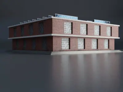 URBAN CITY BUILDING 3 Low-poly 3D model purchase