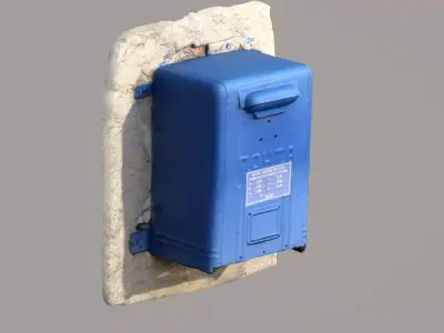 Mailbox Low-poly 3D model order