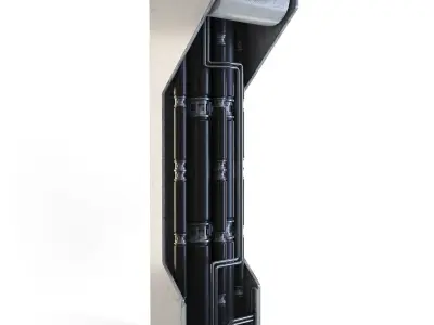 Space Station Wall 3Space Station Wall 3 3D model