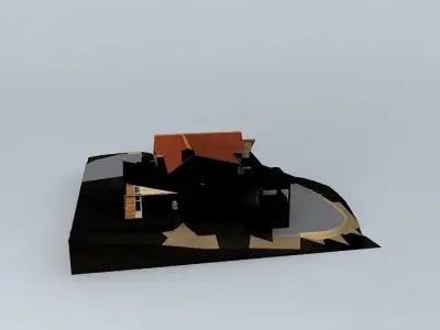 Large Desert House Free 3D model
