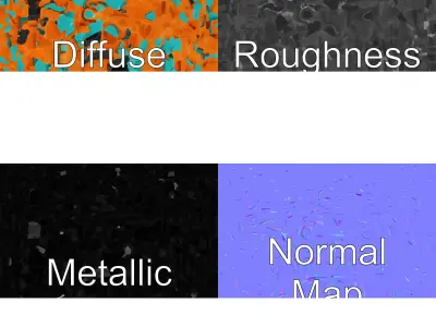 Cartoon Toy Gun Fantasy Model Pack with Bright Plastic Texture Low-poly 3D model