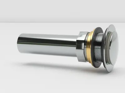 Sink Pop up Drain Tailpiece 3D model