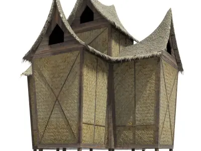 Minangkabau Hut 3D model