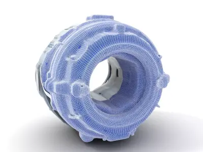 Futuristic Scifi Space Capsule Model Pack Low-poly 3D model