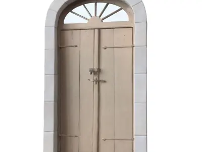 Old door scanned 002 3D model
