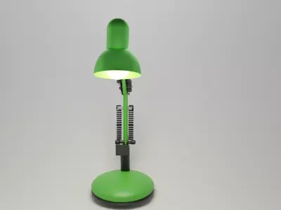 green lamp Low-poly 3D model