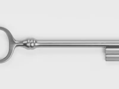 New Key V2 - Universal Hollow Barrel Skeleton Key 3D model