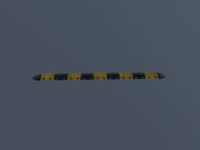 Speed Bump Low-poly 3D model