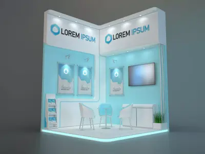 EXHIBTION STAND JBY 9 sqm 3D model