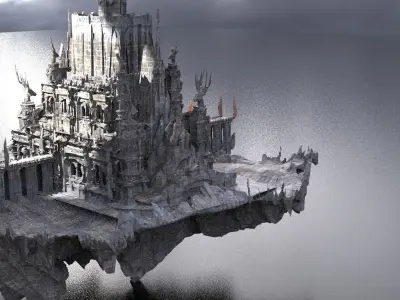 Lord Dark drake castle extended 3D model