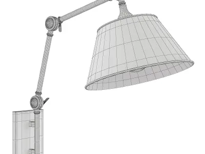 Wildwood Franklin Wall Sconce Low-poly 3D model