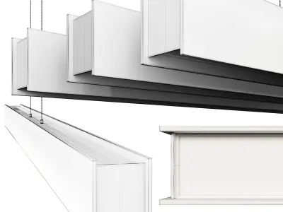 Lamp Vandor LED Linear Suspension 3D model