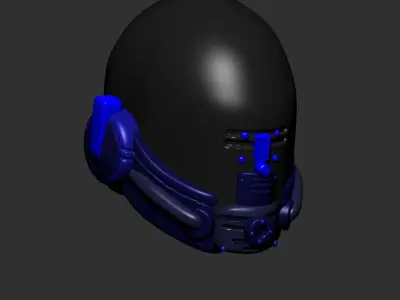 helmet high poly sculpt 3d printable ver 7 3D model 3D model 131