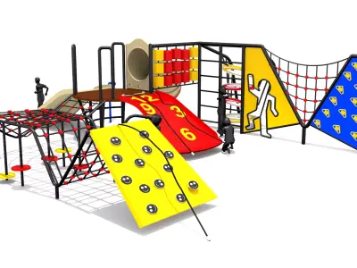 Wave Playground Low-poly 3D model