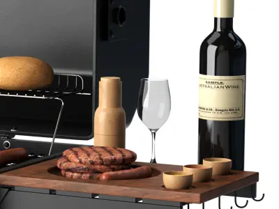 Barbecue 05 3D model