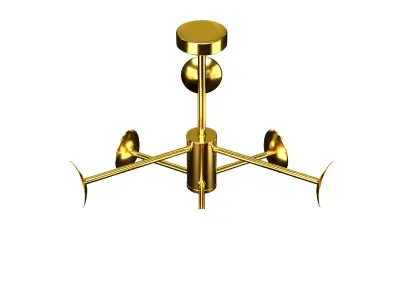 Gold Lamp 3D model