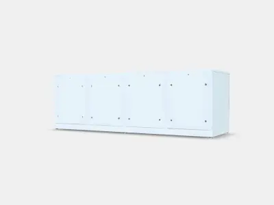 NORDLI Chest of 8 drawers 2 Low-poly 3D model