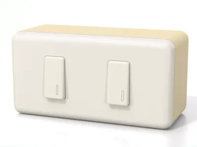 Electric Switch - Light Switch Low-poly 3D model
