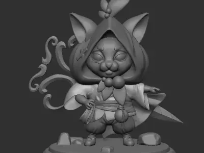 Scuplt In 3d Low-poly 3D model