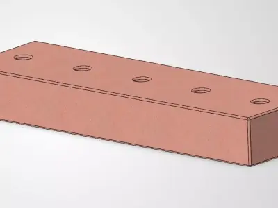 Historic Red Clay Brick CAD Library 166 Variants 3D model