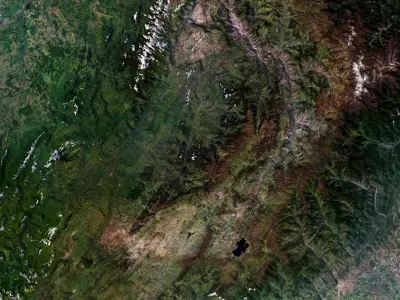 Colombia Terrain 3D Map  3D model