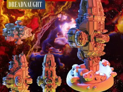 Twilight Imperium Barony of Letnev Custom Ships 3D print model