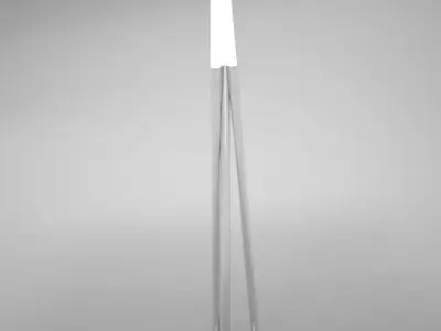 lamp05 floor lamp with three metal poles Low-poly 3D model