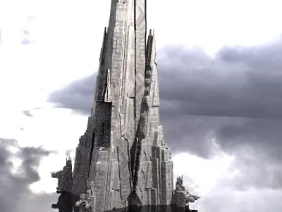 District 10 Mothership Tower 2 3D model