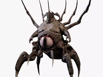 Creature Crawler Low-poly 3D model