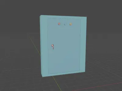 Electrical panel boxes Low-poly 3D model