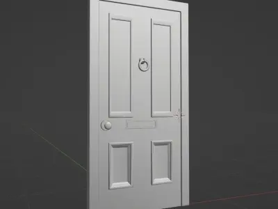 Pink Door Model Free 3D model