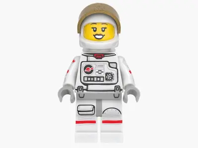  Lego Minifig Female Astronaut 