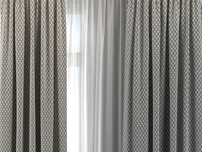 Curtain Set 298 3D model