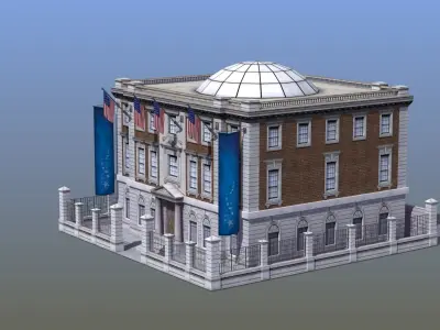 Museum Building 3D model