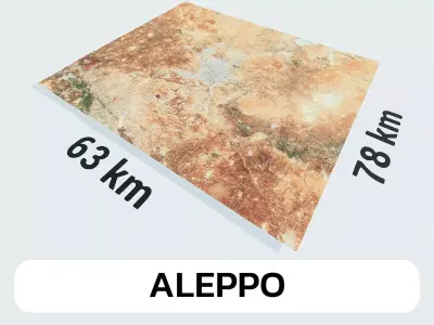 Aleppo Syria City Landscape 3D Model 3D model