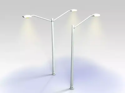 Street lights 3D model