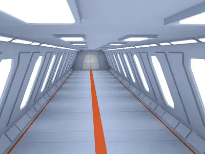 Sci Fi Interior 3D model get