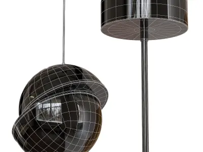 Hanging lamp SHIFT Low-poly 3D model