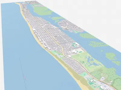 Long Beach California USA 3D model