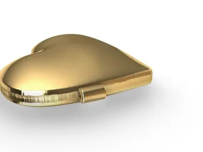 Heart Reliquary - Photo Holder - Relicario Diagonal 3D print model