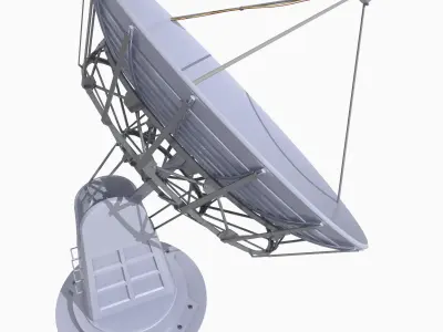 Satellite Dish Low-poly 3D model