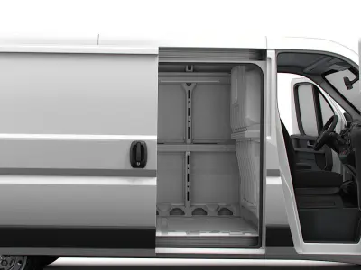 Peugeot Boxer Van L2H1 HQ Interior 2023 3D model