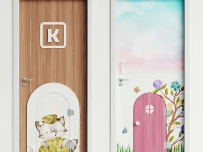 Kid door 3D model