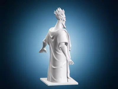 Hades Cartoon Statue 3D print model