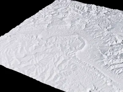 Guangyuan China City Landscape 3D Model 3D model