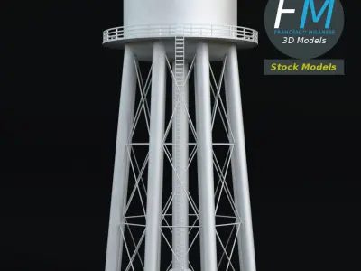 Water tower 3D model