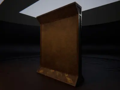 Concrete Wall Barricade Barrier 3D model buy