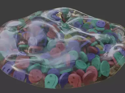 Large Ecstasy Bag  Low-poly 3D model